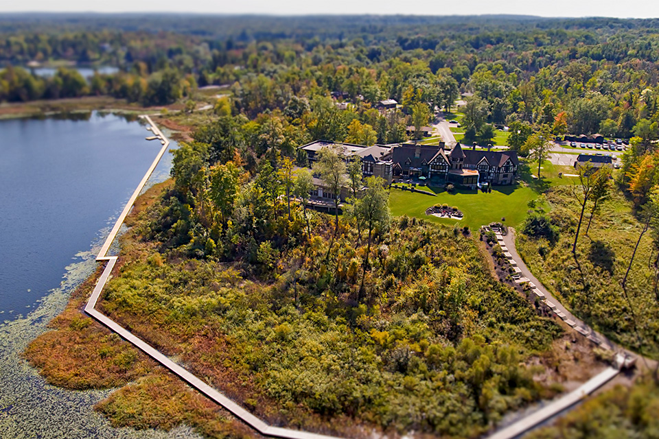 Boardwalk at Punderson Manor Lodge and Conference Center (courtesy of Punderson Manor Lodge and Conference Center)