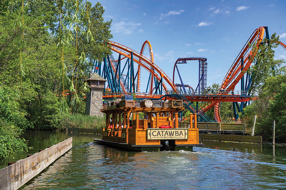Boat ride on the Snake River Expedition at Cedar Point (photo courtesy of Cedar Point)