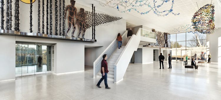 The interior of the Knoxville Museum of Art in Knoxville, Tennessee  (photo courtesy of destination)