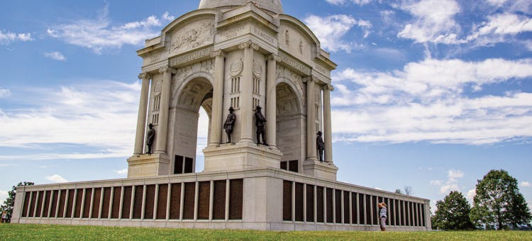 Memorial at Gettysburg National Military Park in Gettysburg, Pennsylvania (photo courtesy of National Park Service)