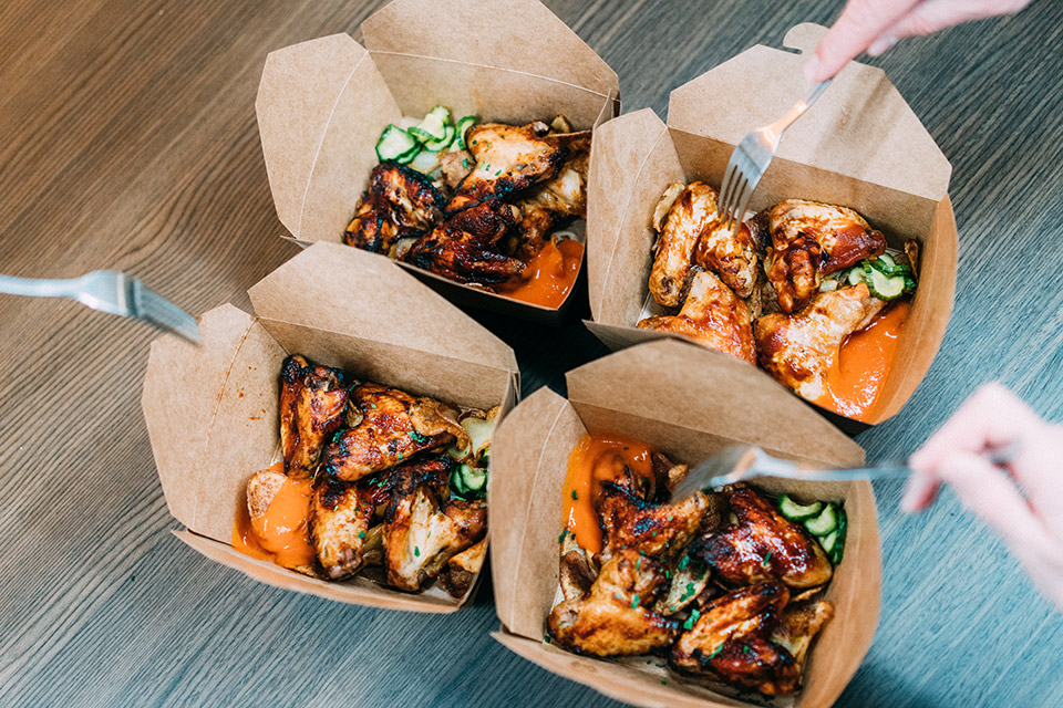 Chicken wings are among the comfort food trends