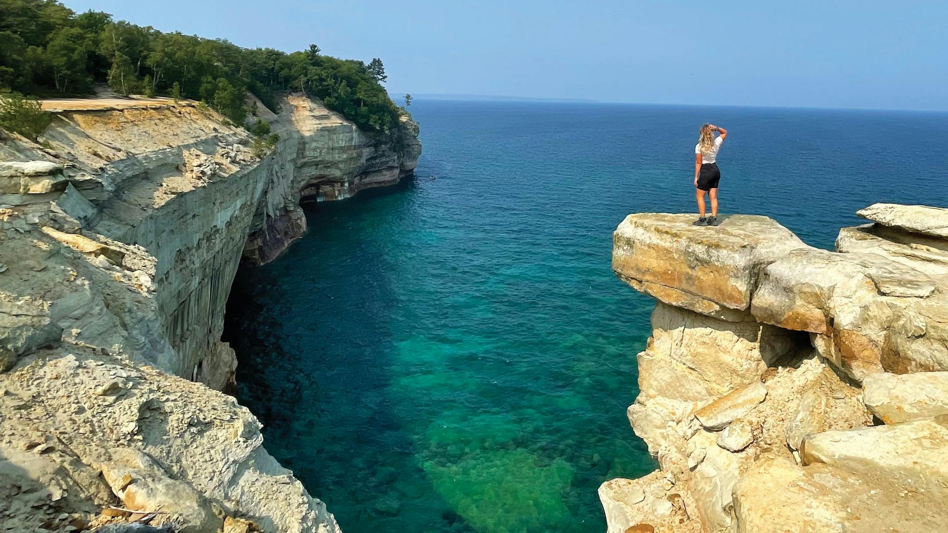 Pictured Rocks National Lakeshore in Munising, Michigan (photo by Kaitlyn O’Brien)