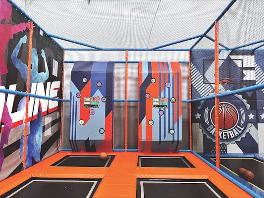 Basketball throwing game at Kid's Planet in Brownsburg, Indiana (photo courtesy of Kid's Planet)