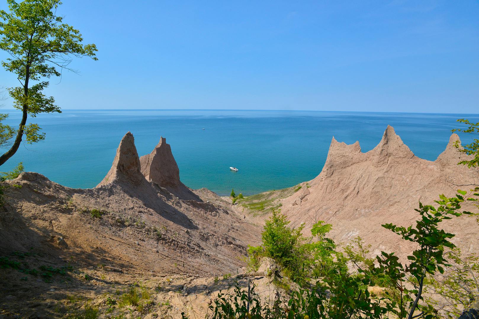 Chimney Bluffs State Park in Wolcott, New York (photo courtesy of New York State Parks)