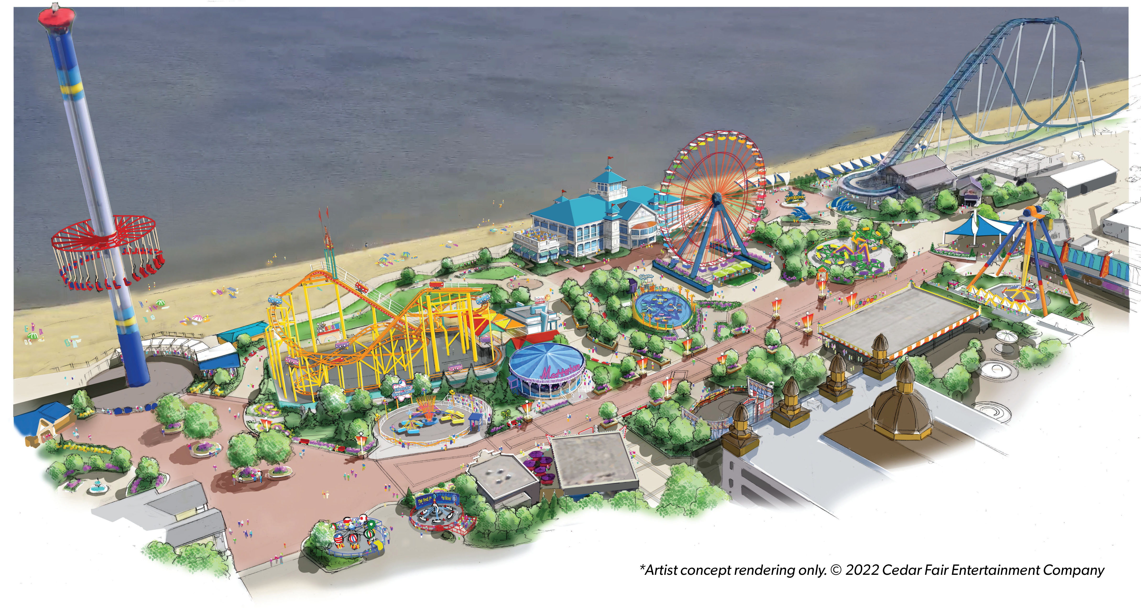 Cedar Point Unveils Plans for 2023 Lake Erie Living