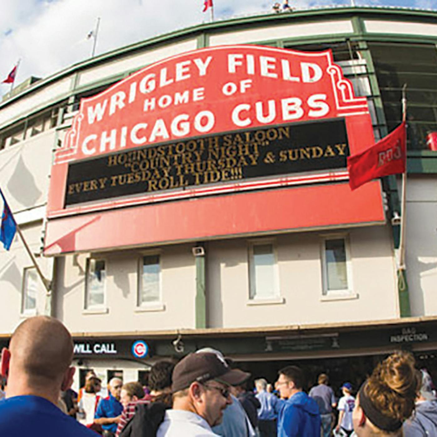 Baseball Fans at Wrigley Field in Chicago, Illinois (photo courtesy of choosechicago.com))