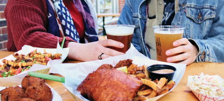Smithtown Seafood At West Sixth Brewing in Lexington, Kentucky (photo courtesy of destination)