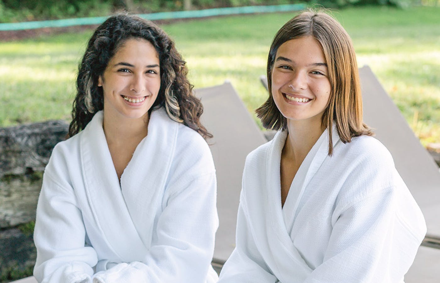 Two women in robes at the Inn and Spa at Walden in Aurora, Ohio (photo courtesy of Inn and Spa at Walden)