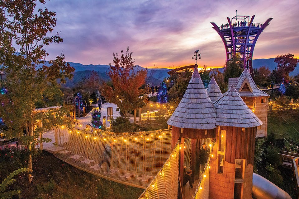 Holidays at Anakeesta Mountaintop Adventure Park Gatlinburg