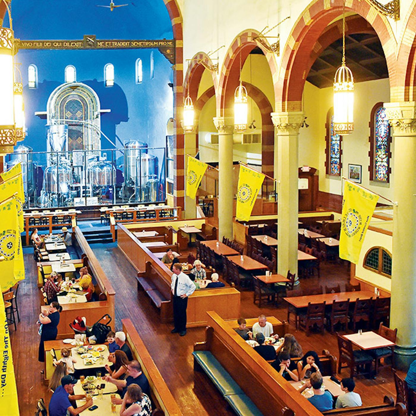 Interior of The Church Brew Works in Pittsburgh, Pennsylvania (photo courtesy of The Church Brew Works))