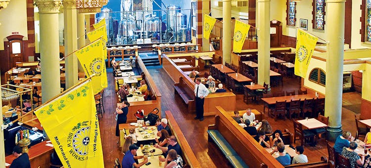 Interior of The Church Brew Works in Pittsburgh, Pennsylvania (photo courtesy of The Church Brew Works)
