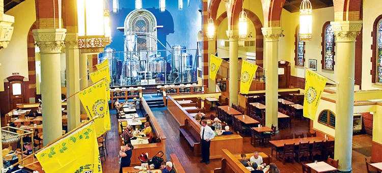 Interior of The Church Brew Works in Pittsburgh, Pennsylvania (photo courtesy of The Church Brew Works)