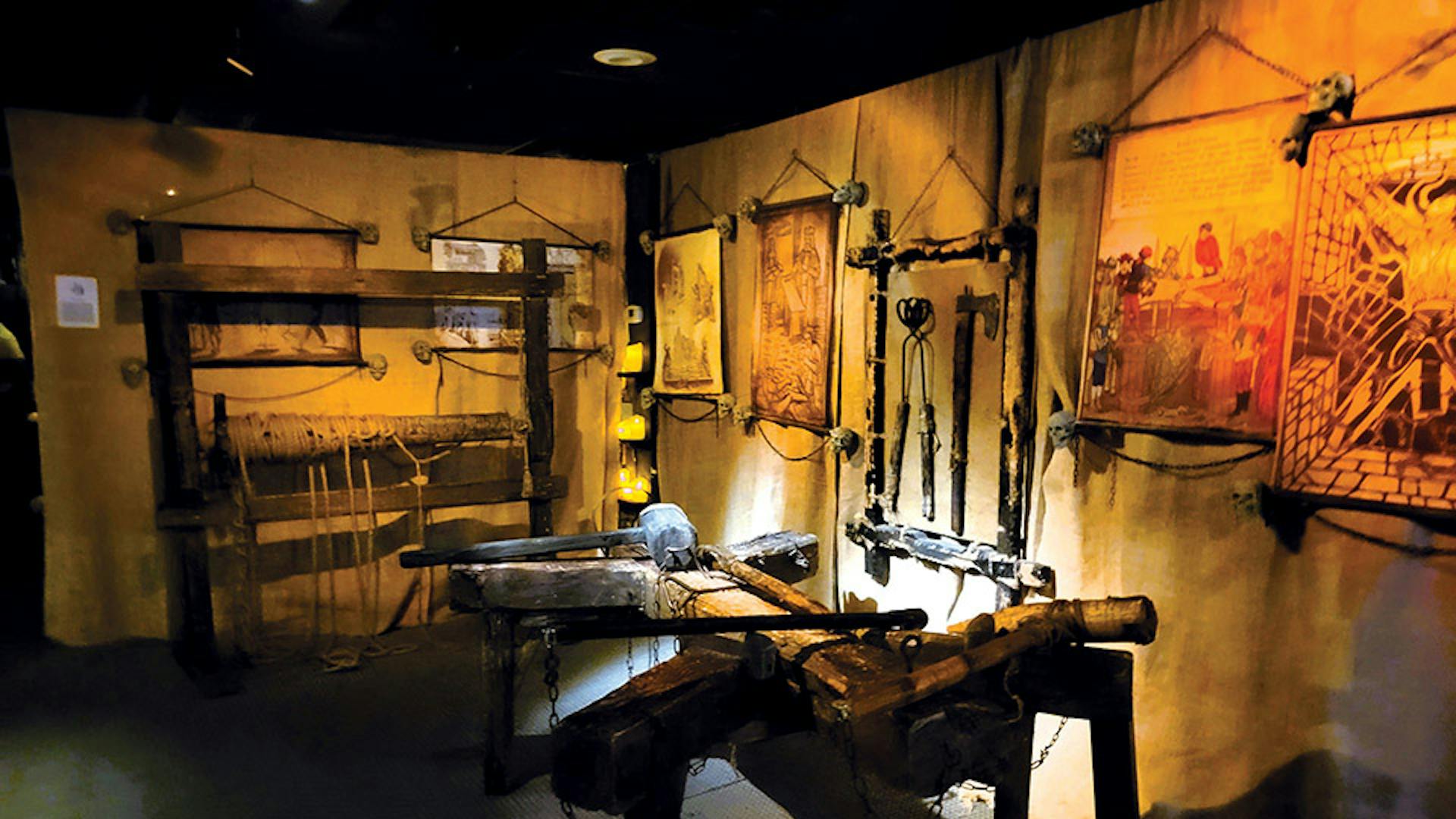 Torture instruments at the Medieval Torture Museum in Chicago, Illinois (photo courtesy of Medieval Torture Museum)