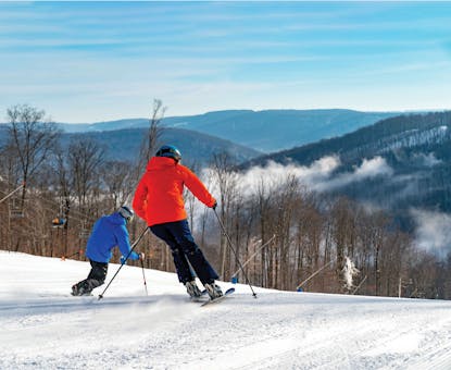 Skiing at Holiday Valley in Ellicottville, New York (photo courtesy of destination)