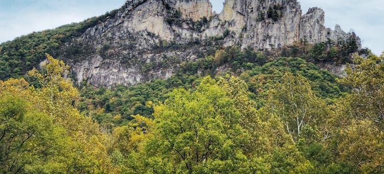 Seneca Rocks in Seneca Rocks, West Virginia (photo courtesy of USDA Forest Service)
