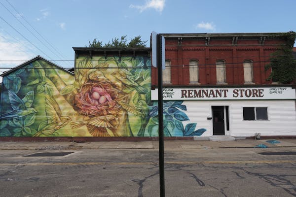 A colorful new mural in Erie, Pa.