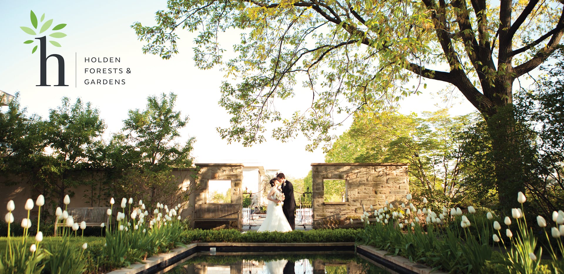 Wedding photo from Holden Forests & Gardens publication