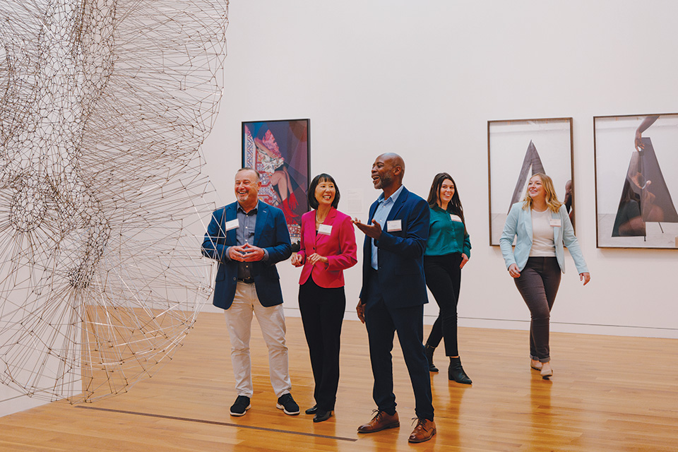 Guests Viewing artwork at the Columbus Museum Of Art (photo by Megan Leigh Barnard)