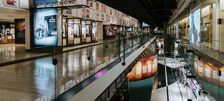 Third-floor gallery at the Country Music Hall of Fame and Museum in Nashville, Tennessee (photo by Diana Carniato Photography; Country Music Hall of Fame and Museum)